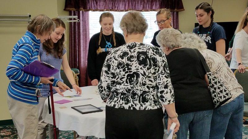 Each spring in OT 206 students complete a service learning experience while presenting at a community health fair for seniors.  They educate attendees on home safety, living with arthritis, low vision adaptations, and Carfit/older driver safety.