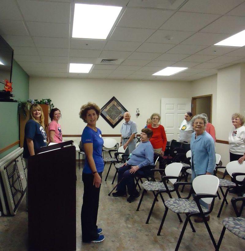 In OT 107 students complete a weekly fall prevention service learning program with community dwelling seniors.